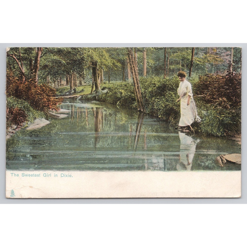 The Sweetest Girl in Dixie Atlanta Georgia Antique Tuck Postcard Series 2428‎